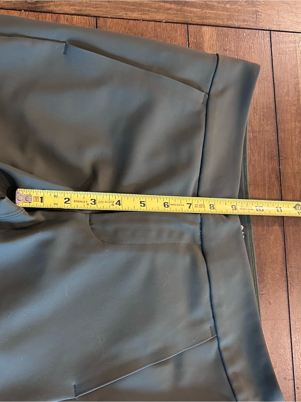Athleta Stellar Flare Trouser Size 6 Petite Olive Green - Picture 9 of 15